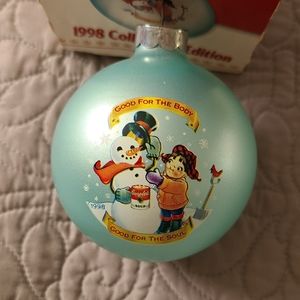 Campbells Soup Kids Glass Christmas Ornament 1998 Collectors Edition